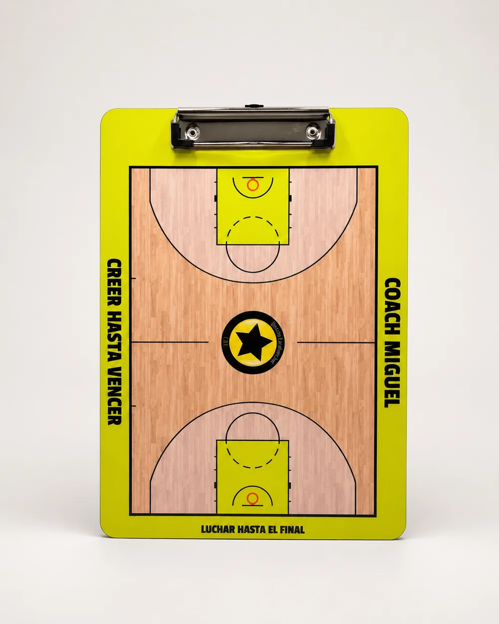 Gepersonaliseerd coachbord van een team