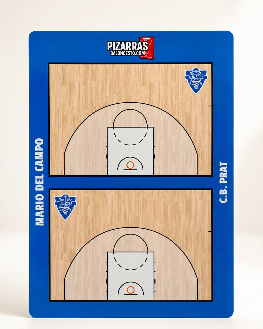 Gepersonaliseerd coachbord van een team